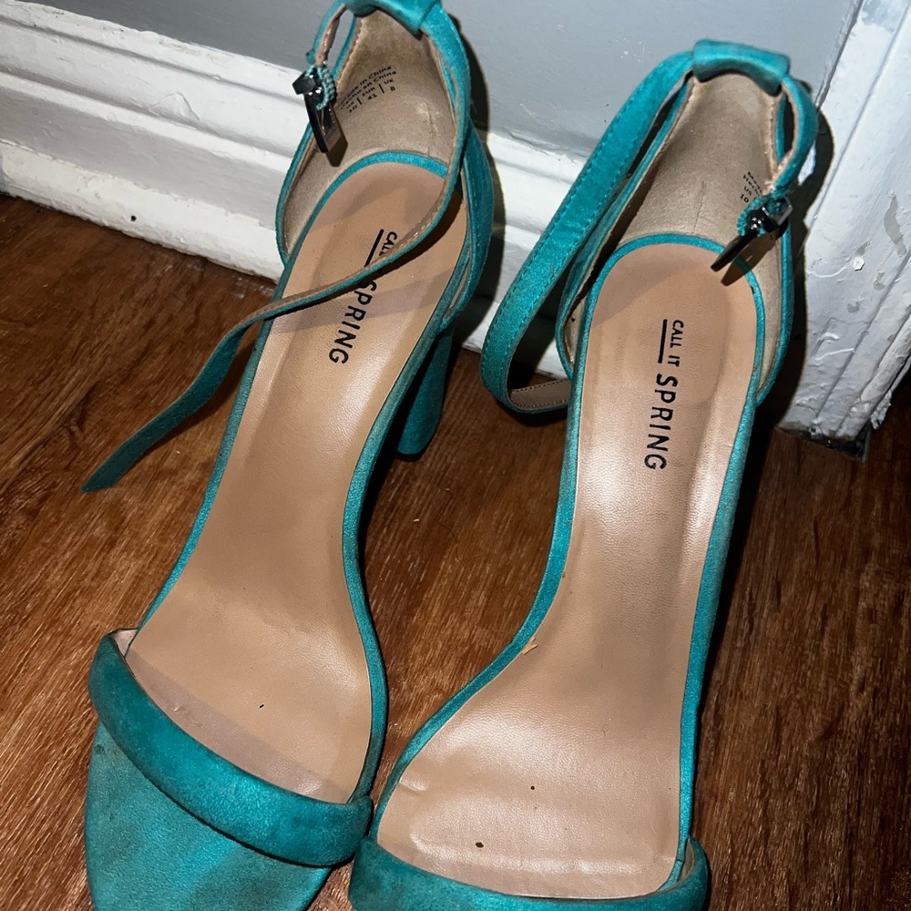 Call It Spring Women's Teal Sandals